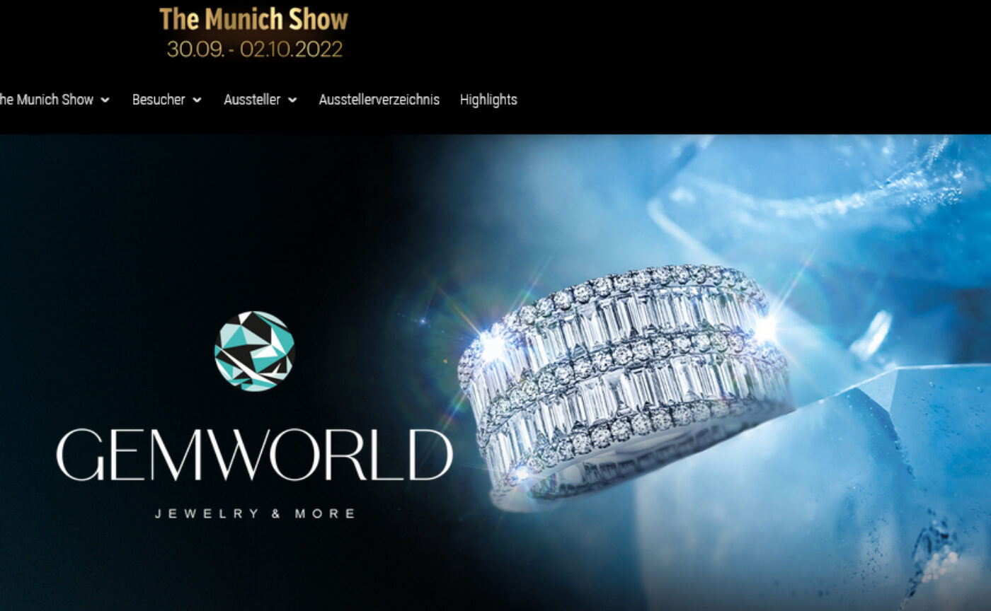 Messe Gemworld in München vom 30.09. bis 02.10.2022